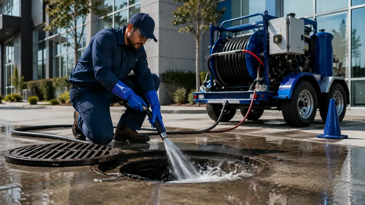 Commercial Hydro Jet Drain Cleaning in Springville