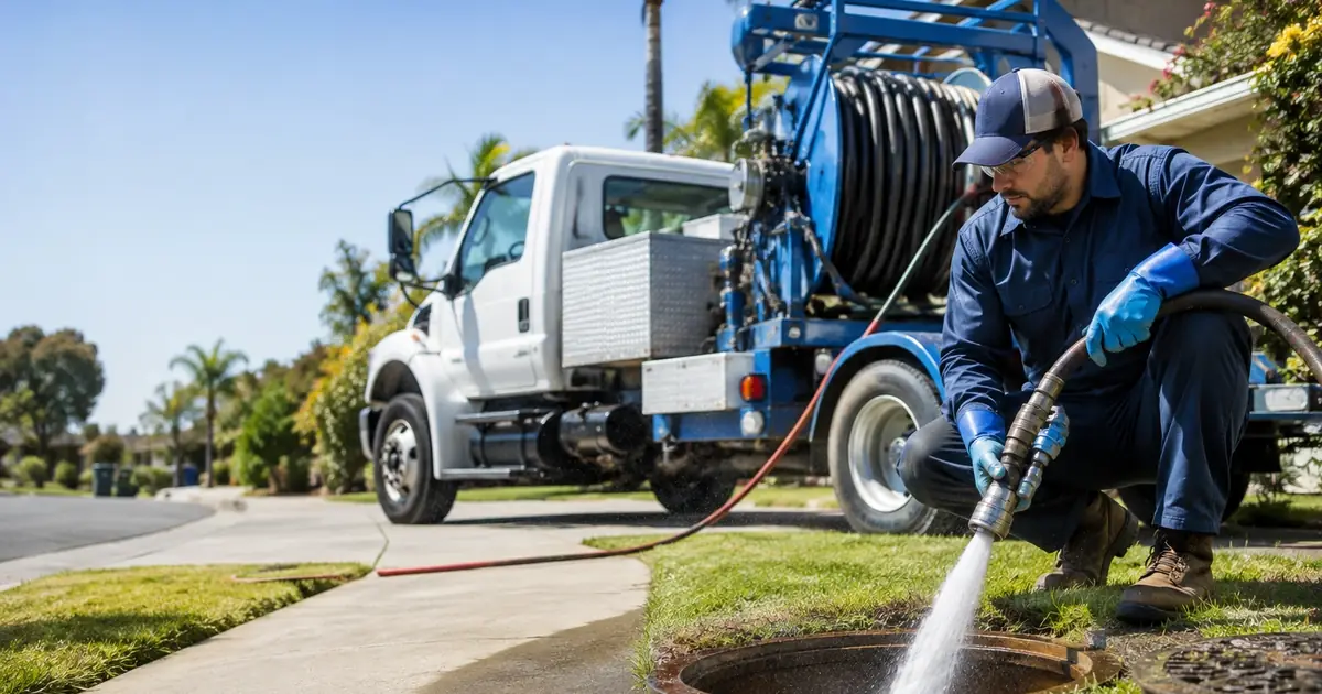 Hydro jet sewer cleaning Springville