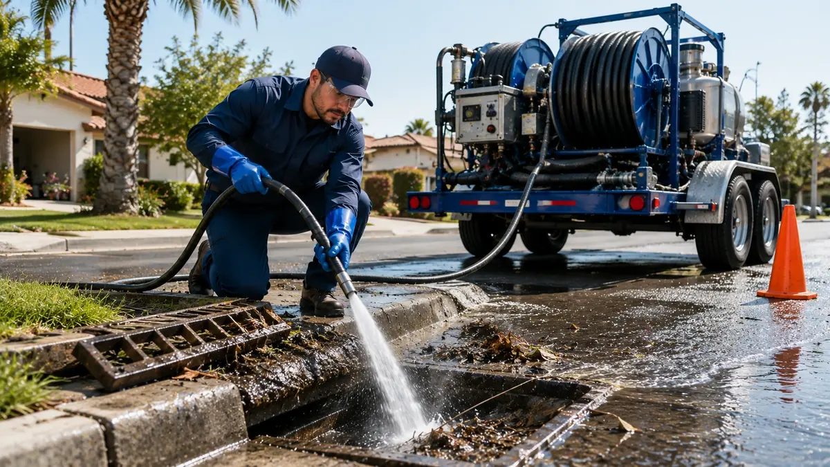 Storm Drain Hydro Jet Cleaning in Springville